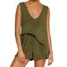 Fashion Casual Deep V-Neck Vest Tether Knitted Women's Sweater Set Two-piece Set_ecoleips.com