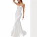 Elegant Mermaid Lace Wedding Dress With Small Train, Strapless Backless Gown For Bride, Flattering Plus Size A-Line Silhouette_ecoleips.com