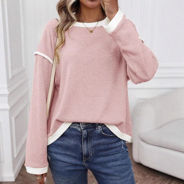 2026 Autumn Winter New Cross-Border European And American Women's Clothing Round Neck Sweater Long Sleeve_ecoleips.com