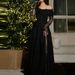 Sexy Off Shoulder High Waist Pleated Women's Dress Spring Elegant Solid Color Party Dress Lace Patchwork Long Sleeved Prom Dress_ecoleips.com