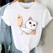 Women's Clothing Disco Ball Print Crew Neck T-shirt Short Sleeve Casual Travel Tops Summer Spring Women's Couple Olympic Top_ecoleips.com