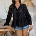 Diyun European And American 2025 Spring Summer Casual Vacation Loose Lace-Up Cardigan Solid Color Hollow_ecoleips.com