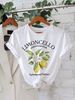 European And American Cross-border Foreign Trade Women's Clothing, Fruit Lemon Print Round-neck Short-sleeve T-shirt Top_ecoleips.com