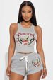 Women's Clothing Women's Fashion Positioning Printed Vest Shorts Suit_ecoleips.com