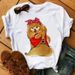 European And American Cross-border Foreign Trade Clothing Cartoon Cute Puppy Round-neck Printed Women's Short-sleeve_ecoleips.com