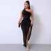 Women's Clothing Sleeveless Sequined Long Skirt Dress_ecoleips.com