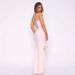 Women's High End Satin Strapless Tie Back Corset Bone Bodycon Pencil Long Maxi Dress_ecoleips.com