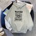 ins Trendy Brand Women's Hooded Sweatshirt, Japanese Style Oversize, Spring And Autumn, Fleece-lined, Loose_ecoleips.com