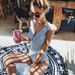 Women's Clothing New Swimsuit One Piece Ruffle Swimsuit Sexy Striped V Neck Halter Swimsuit Bikini_ecoleips.com