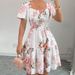 Classic Bohemian Print Dress European And American Style Cool Shoulder Pleated Short Sleeve Summer Fashion_ecoleips.com