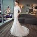 Hot Sale 2026 New Style Bride Slim Fit Mermaid Simple Petite Long Train Wedding Dress_ecoleips.com