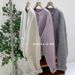 Tencel Round Neck Double-Sided Wool Coat Loose Single-Breasted Women's Jacket 2025 Autumn Winter_ecoleips.com