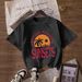 Women's Casual Short Sleeve T-Shirt With Print - Soft Breathable Fabric, Loose Fit Comfort Tee For Street Style & Daily Wear_ecoleips.com