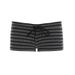 American Style Spicy Girl Striped Long Sleeve T-Shirt Women, Loose Casual Waist-Cinching Slimming Short Off-Shoulder Top_ecoleips.com