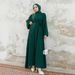 Muslim Dress Women Elegant Middle Eastern Beaded Maxi Dress With Rhinestones – Dubai Turkish Style Long Sleeve Round Neck Gown For Women_ecoleips.com