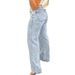 Cross-border Hot-Selling Autumn High-Quality European And American New Trendy Straight-Leg Casual Jeans_ecoleips.com