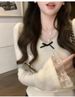White Lace Lace Bottoming Shirt, Spring Wear Top, Spring And Autumn Can Be Worn Inside 2026 New Horn Sleeves_ecoleips.com