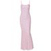 Foreign Trade New Fresh Sweet Style Strap Slim Fit Bodycon Long European And American Floral Dress For Women_ecoleips.com