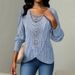 Women's Clothing Autumn Solid Color Lace Stitching Round Neck Women's Long Sleeve T_ecoleips.com