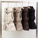 Women’s Short Quilted Vest – Hooded Winter Puffer Gilet With Belt & Slim Fit_ecoleips.com