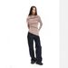 Elegant Long High-Neck Knit Sweater With Scarf Collar & Curved Hem - Versatile Layering Staple For Women_ecoleips.com