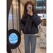 girl Design Sense Niche Hooded Solid Color Padded Thickened Jacket For Women 2025 Autumn Winter New Warm Coat Trendy_ecoleips.com