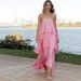 Women's Satin Camisole Layered Cake Dress Casual Loose Fitting Spring Summer Style Vacation Dress_ecoleips.com