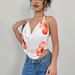 Women's Halter Neck Cami Top - Summer Vacation Style Stretch Sleeveless Blouse_ecoleips.com