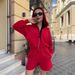Foreign Trade European American Style Retro Casual Sweatshirt Women's With Zipper Pocket Cardigan And Home Leisure_ecoleips.com