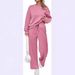 Premium Stretch-Waist Lounge Set For Women - Oversized T-Shirt & Elastic Joggers (5XL Plus Size, 4 Trend Colors, 850g Heavy Fleece)_ecoleips.com