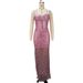 Women's Clothing New Sling Nail Diamond Split Sexy Long Skirt Sequin Light Luxury High End Temperament Lady Pink Evening Dress Female_ecoleips.com
