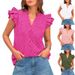 Women's Clothing Casual Flying Sleeve Hollow Embroidery Shirt Female_ecoleips.com