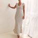 Women's Elegant Satin Polka Dot Lace Trim Short Sleeve Belted Bodycon Maxi Dress – Ins Style Summer Gown_ecoleips.com