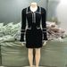 Women's Clothing Long Sleeved Lapel Button Wood Ear Edge Knitted Dress_ecoleips.com
