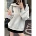 Real Shot Of Foreign Trade Women's Half-zip Polo Collar Long-sleeve Sweatshirt, Spring And Autumn Thin Loose-fitting_ecoleips.com