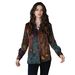 Aria Basics Aria Basics Cross-border 2025 European American New Casual Long-Sleeve Buttoned Shirt With Vintage Floral Print And Painted Design_ecoleips.com
