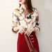 Women's Clothing Chain Print Shirt Spring New Chiffon Tops Women Basic Women's Shirt_ecoleips.com