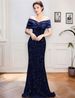 Women's Clothing One Shoulder Evening Dress New Style Slim Fishtail Sexy Temperament Sequin Party Dress_ecoleips.com
