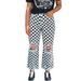 2026 Spring New Slim-Fit Women's Jeans, European And American Style, Unique Design, Plaid Print, Ripped Straight-Leg_ecoleips.com
