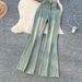 Women's Retro Slim Fit Denim Two Piece Set Strapless Top High Waisted Flared Pants Slimming Design_ecoleips.com