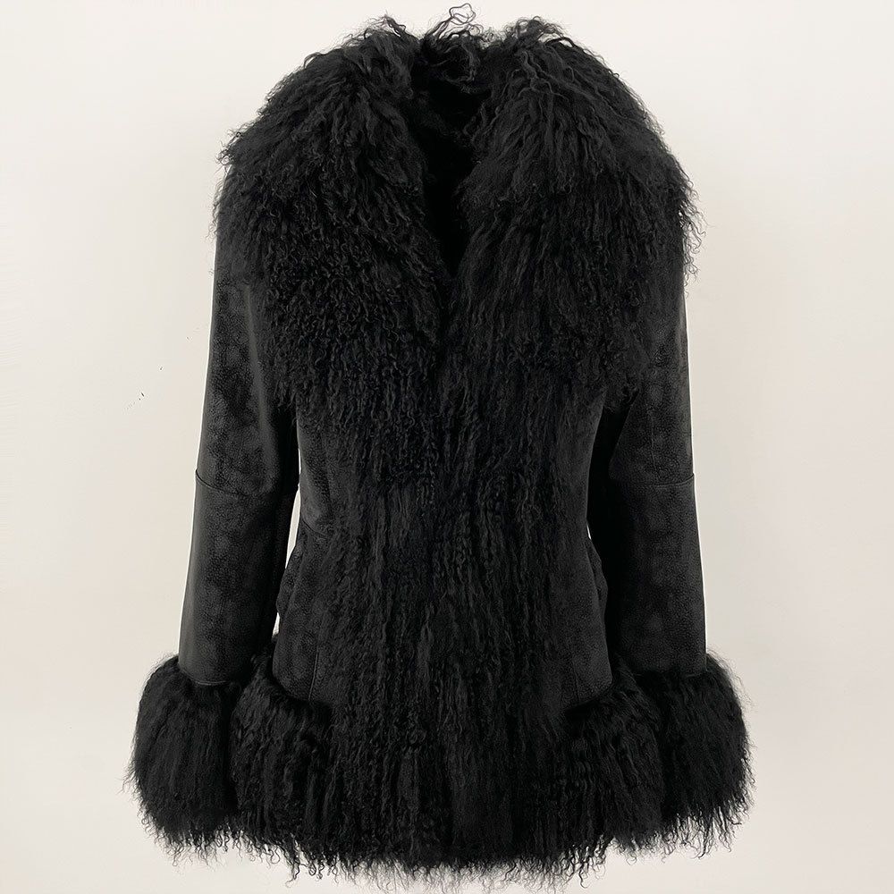 Luxury Rabbit Fur & Suede Coat – Winter Women’s Outerwear With Beach Wool Collar (XS-4XL, Brown/Grey/Black/Dark Brown/Burgundy)_ecoleips.com