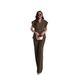 Women's Clothing Spring New Style Temperament Irregular V Neck Top High Waist Trousers Suit Suit_ecoleips.com