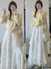 Heavy Industry Lace Mesh Skirt Spring And Summer New Big Pendulum A-character Design Long Skirt_ecoleips.com