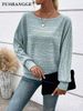 2026 European American Cross-border Women's Clothing, Independent Site Autumn And Winter New Ribbed Round-neck_ecoleips.com