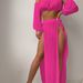 Women's Clothing Women's Two Piece Swimsuit Cover Up With Off-Shoulder Sleeves And High Slit Skirt For Formal & Casual_ecoleips.com