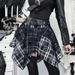 Women's Punk Fashion Plaid Mini Skirt Autumn New Gothic Style Streetwear Versatile Unique Subculture Skirt_ecoleips.com