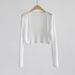 K Knitted Cardigan Jacket, Women's Shawl, Sun Protection Outer Layer, Thin Design, Camisole, Air-conditioned Shirt, Hood, Short Top_ecoleips.com