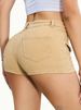 K New Denim Stretch Women's Multi Pocket Denim Shorts_ecoleips.com