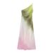 Women's Clothing Tie Dye Asymmetrical Dress_ecoleips.com