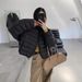 girl Girl Girl 2025 Winter New 90% White Duck Stand Collar Ribbed Down Jacket For Women Casual Fashion Versatile Trendy_ecoleips.com